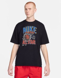 ナイキ メンズ Tシャツ トップス Nike All Stars graphic t-shirt in washed black Black