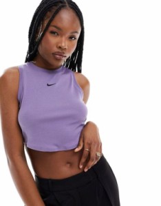 ナイキ レディース タンクトップ トップス Nike Essentials tank top in purple PURPLE