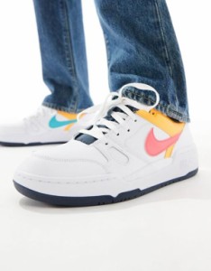 ナイキ メンズ スニーカー シューズ Nike Full Force Low sneakers in white and multi WHITE