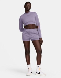 ナイキ レディース ハーフパンツ・ショーツ ボトムス Nike Chill Knit shorts in purple PURPLE