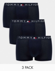 トミー ヒルフィガー メンズ トランクス アンダーウェア Tommy Hilfiger original 3 pack briefs in navy NAVY