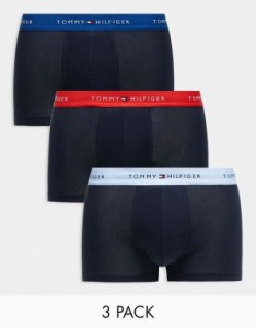 トミー ヒルフィガー メンズ トランクス アンダーウェア Tommy Hilfiger signature cotton essentials 3 pack briefs in multi Multi