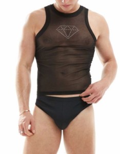 エイソス メンズ ハーフパンツ・ショーツ 水着 ASOS DESIGN swim briefs with diamante star details in black - part of a set Black