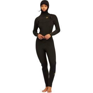 ビラボン レディース 上下セット 水着 5/4mm Synergy Hooded CZ Full Wetsuit - Women's Wild Black