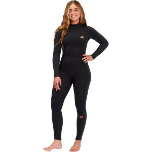 ビラボン レディース 上下セット 水着 3/2 Synergy Back-Zip Flatlock Fullsuit Wetsuit - Women's Wild Black