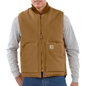 カーハート メンズ ベスト トップス Duck Vest - Men's Carhartt Brown