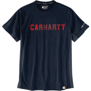 カーハート メンズ Tシャツ トップス Force Relaxed Fit MW Short-Sleeve Graphic T-Shirt - Men's Navy