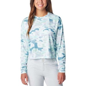 コロンビア レディース Tシャツ トップス Super Tidal Light Long-Sleeve Shirt - Women's Icy Morn Watershed