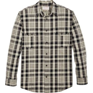 フィルソン メンズ シャツ トップス Lightweight Alaskan Guide Shirt - Men's Cream/Black/Gray Plaid