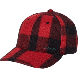 フィルソン レディース 帽子 アクセサリー Wool Logger Cap Red/Black Heritage