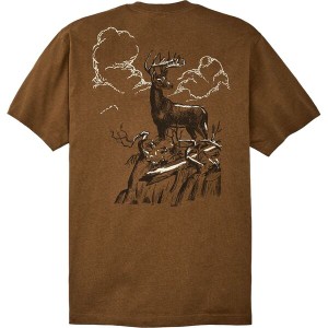 フィルソン メンズ Tシャツ トップス Short-Sleeve Frontier Graphic T-Shirt - Men's Gold Ochre/Deer