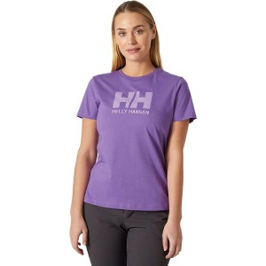 ヘリーハンセン レディース Tシャツ トップス HH Logo T-Shirt - Women's Electric Purple