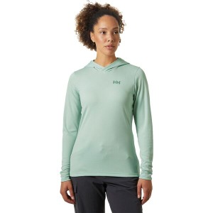 ヘリーハンセン レディース Tシャツ トップス Lifa Active Solen Hoodie - Women's Green Mist