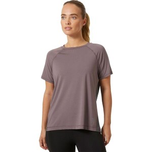 ヘリーハンセン レディース Tシャツ トップス Tech Trail Short-Sleeve T-Shirt - Women's Sparrow Grey