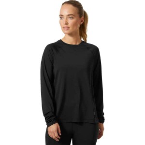 ヘリーハンセン レディース Tシャツ トップス Tech Trail Long-Sleeve T-Shirt - Women's Black