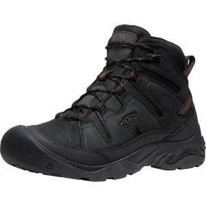 キーン メンズ ブーツ・レインブーツ シューズ Circadia Mid Waterproof Hiking Boot - Men's Black/Curry