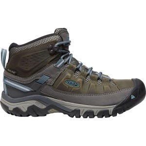 キーン レディース ブーツ・レインブーツ シューズ Targhee III Mid Waterproof Wide Hiking Boot - Women's Magnet/Atlantic Blue