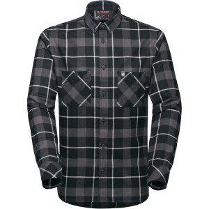 マムート メンズ シャツ トップス Alvra Long-Sleeve Shirt - Men's Marine/Titanium