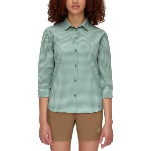 マムート レディース Tシャツ トップス Aada Long-Sleeve Shirt - Women's Dark Jade/Jade