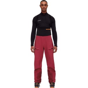 マムート メンズ カジュアルパンツ ボトムス Haldigrat HS Bib Pant - Men's Blood Red/Black