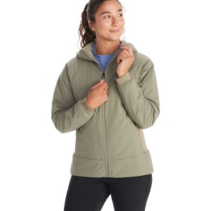 マーモット レディース ジャケット・ブルゾン アウター Novus LT Hybrid Hooded Jacket - Women's Vetiver