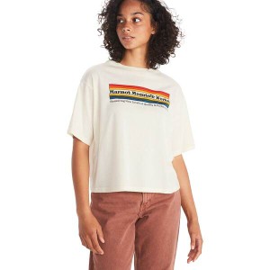 マーモット レディース Tシャツ トップス Pioneering Boxy Short-Sleeve T-Shirt - Women's Papyrus