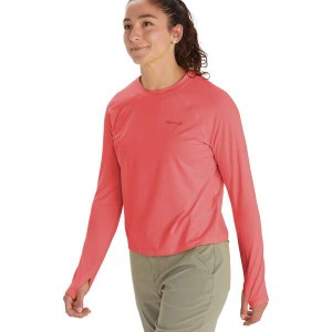 マーモット レディース Tシャツ トップス Windridge Long-Sleeve Top - Women's Grapefruit