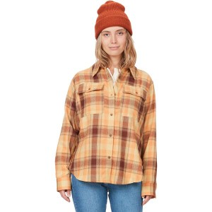 マーモット レディース Tシャツ トップス Fairfax Lightweight Boyfriend Flannel - Women's Tangelo