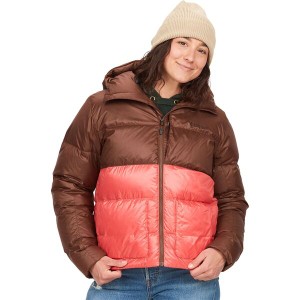 マーモット レディース ジャケット・ブルゾン アウター Guides Down Hooded Jacket - Women's Pinecone/Grapefruit