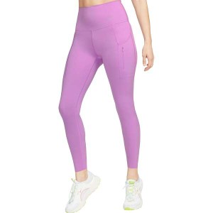 ナイキ レディース カジュアルパンツ ボトムス Dri-Fit Go HR 7/8 Tght - Women's Rush Fuchsia/Black