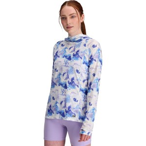 アウトドアリサーチ レディース Tシャツ トップス Echo Printed Hoodie - Women's Lavender Watercolor/Ultramarine