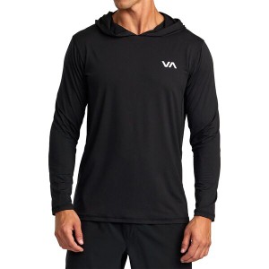 ルーカ メンズ パーカー・スウェット アウター Sport Vent Long-Sleeve Hood Top - Men's Black