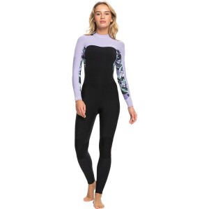 ロキシー レディース 上下セット 水着 4/3mm Swell Series Back-Zip GBS Wetsuit - Women's Anthracite Splash Yw