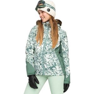 ロキシー レディース ジャケット・ブルゾン アウター Jet Ski Premium Snow Jacket - Women's Dark Forest Wild