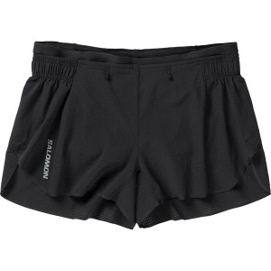 サロモン レディース Tシャツ トップス Sense Aero 3in Short - Women's Deep Black