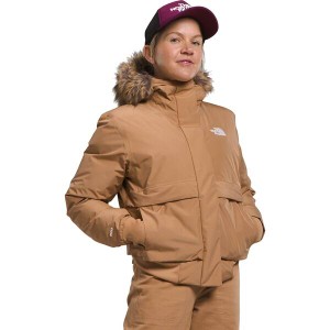 ノースフェイス レディース ジャケット・ブルゾン アウター Arctic Bomber Jacket - Women's Almond Butter/Almond Butter TNF Monogram