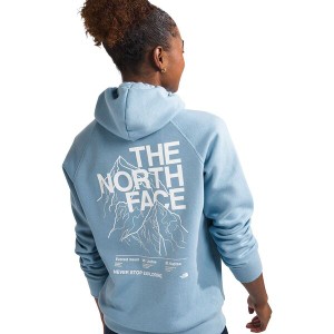 ノースフェイス レディース パーカー・スウェット アウター Places We Love Hoodie - Women's Steel Blue/TNF White