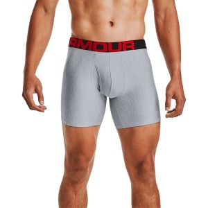 アンダーアーマー メンズ ボクサーパンツ アンダーウェア Tech 6in Boxerjock Underwear - 2-Pack - Men's Mod Gray Light Heather/Jet G