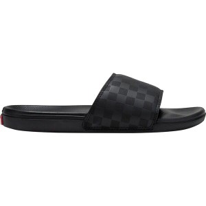 バンズ メンズ サンダル シューズ La Costa Slide-On Sandal - Men's (Checkerboard) Black/Black