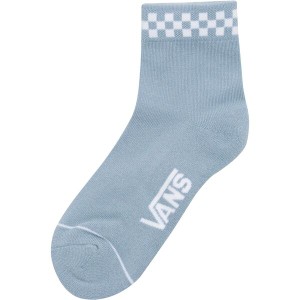 バンズ レディース 靴下 アンダーウェア Peek-A-Check Crew Sock - Women's Dusty Blue