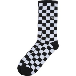 バンズ メンズ 靴下 アンダーウェア Checkerboard Crew Sock - Men's Black/White