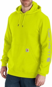 カーハート メンズ パーカー・スウェット アウター Carhartt Men's K288 Hoodie Brite Lime