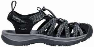 キーン レディース サンダル シューズ KEEN Women's Whisper Sandals Black/Steel Grey