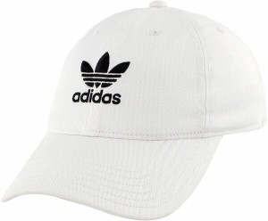 アディダス メンズ 帽子 アクセサリー adidas Men's Adicolor Originals Relaxed Hat White/Black