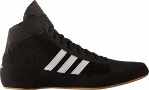 アディダス メンズ スニーカー シューズ adidas Men's HVC 2 Wrestling Shoes Blk/Wht