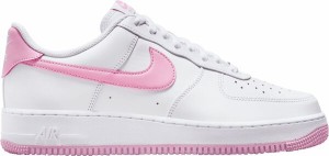 ナイキ メンズ スニーカー シューズ Nike Men's Air Force 1 '07 Shoes White/Pink