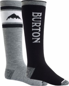 バートン レディース 靴下 アンダーウェア Burton Men's Weekend Ski Socks - 2 Pack Black