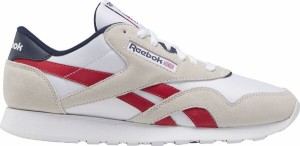 リーボック メンズ スニーカー シューズ Reebok Men's Classic Nylon Shoes White/Red/Navy