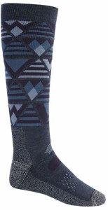 バートン メンズ 靴下 アンダーウェア Burton Performance Midweight Snowboard Socks Dark Slate Heather