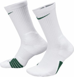 ナイキ メンズ 靴下 アンダーウェア Nike Elite Basketball Crew Socks White/Green